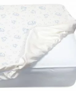 Serta Sheets & Mattress Covers Deluxe Crib Mattress Pad - 100% Waterproof, Quilted Top, Fitted Protective Crib Mattress Pad