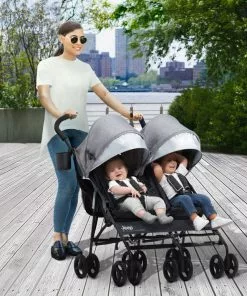 Jeep PowerGlyde Side-by-Side Double Stroller Strollers
