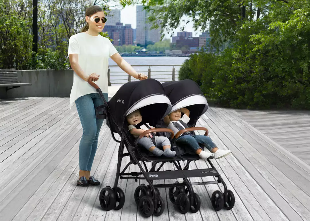 Jeep Strollers PowerGlyde Plus Side X Side Double Stroller 3 Jeep Strollers PowerGlyde Plus Side X Side Double Stroller