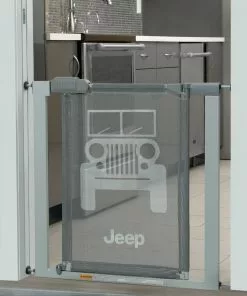Jeep Adjustable Baby Safety Gate - Easy Fit Pressure Mount Design With Walk-Through Door Sale
