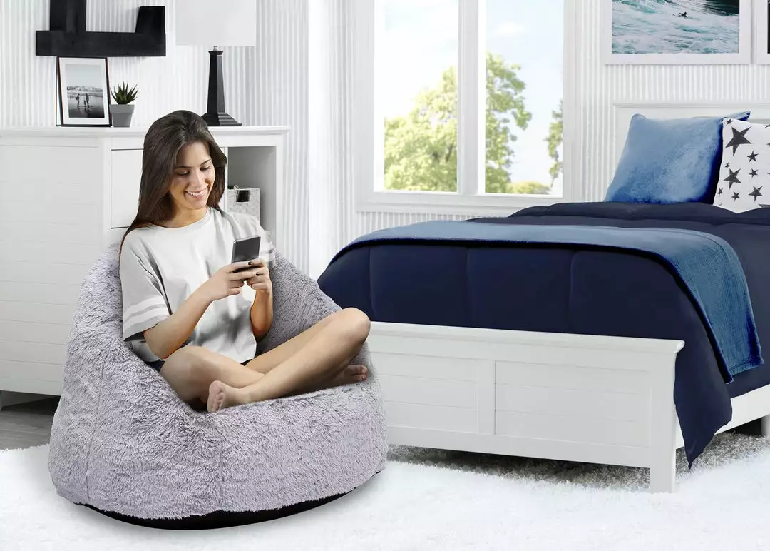 Delta Home Chairs Adult Lounge Chair - Fluffy Foam Filled Chair For Living Rooms & Dorms - Better Than A Bean Bag Chair 4 Delta Home Chairs Adult Lounge Chair - Fluffy Foam Filled Chair For Living Rooms & Dorms - Better Than A Bean Bag Chair