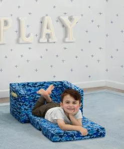 Delta Children Cozee Flip-Out Chair - 2-in-1 Convertible Chair To Lounger For Kids Kids’ Chairs