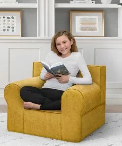 Delta Children Personalization Personalized XL Cozee Foam Chair For Kids - Our Largest Chair