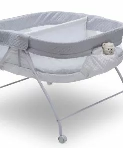 Little Folks By Delta Children Bassinets Twin EZ Fold Ultra Compact Double Bassinet