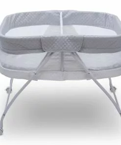 Little Folks By Delta Children Bassinets Twin EZ Fold Ultra Compact Double Bassinet