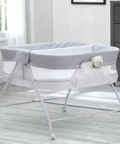 Little Folks By Delta Children Bassinets Twin EZ Fold Ultra Compact Double Bassinet