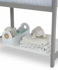 Delta Children Classic Wood Bedside Bassinet Sleeper - Portable Crib With High-End Wood Frame Bassinets