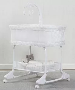 Delta Children Bassinets SleepCool Rocking Bassinet With Airflow Mesh