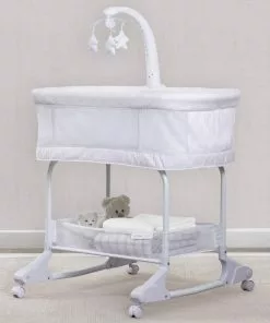 Delta Children Bassinets SleepCool Rocking Bassinet With Airflow Mesh