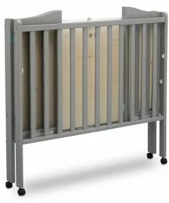 Delta Children Baby Cribs Folding Portable Mini Baby Crib With 1.5-inch Mattress