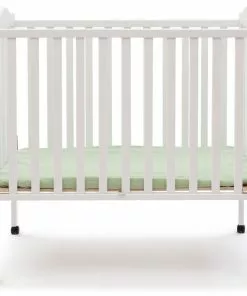 Delta Children Baby Cribs Folding Portable Mini Baby Crib With 1.5-inch Mattress
