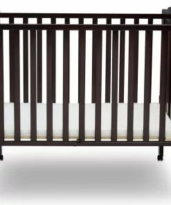 Delta Children Baby Cribs Folding Portable Mini Baby Crib With 1.5-inch Mattress