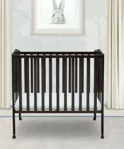 Delta Children Baby Cribs Folding Portable Mini Baby Crib With 1.5-inch Mattress