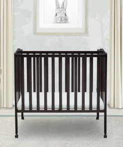 Delta Children Baby Cribs Folding Portable Mini Baby Crib With 1.5-inch Mattress