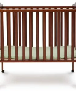 Delta Children Baby Cribs Folding Portable Mini Baby Crib With 1.5-inch Mattress