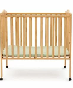 Delta Children Folding Portable Mini Baby Crib With 1.5-inch Mattress Baby Cribs