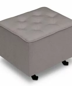 Delta Children Emma Diamond Tufted Nursery Gliding Ottoman
