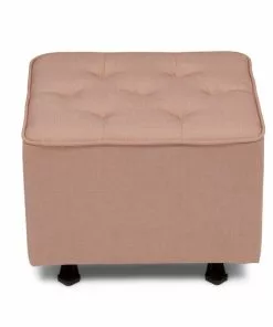 Delta Children Emma Diamond Tufted Nursery Gliding Ottoman