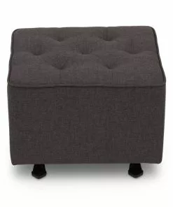 Delta Children Emma Diamond Tufted Nursery Gliding Ottoman