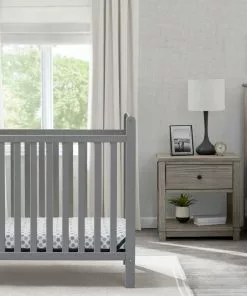 Delta Children Classic Mini Crib With 2.75-inch Mattress - Convertible To Twin Bed Baby Cribs