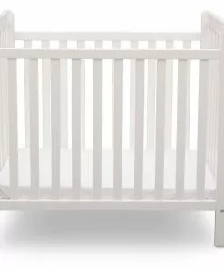Delta Children Classic Mini Crib With 2.75-inch Mattress - Convertible To Twin Bed Baby Cribs