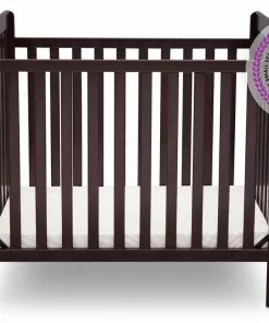 Delta Children Classic Mini Crib With 2.75-inch Mattress - Convertible To Twin Bed Baby Cribs