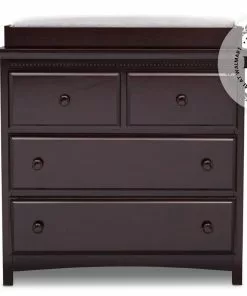 Delta Children Emerson 3 Drawer Dresser With Changing Top Dressers & Changing Tables