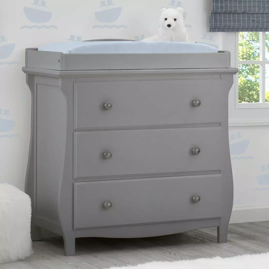 Delta Children Dressers & Changing Tables Lancaster 3 Drawer Dresser With Changing Top 3 Delta Children Dressers & Changing Tables Lancaster 3 Drawer Dresser With Changing Top