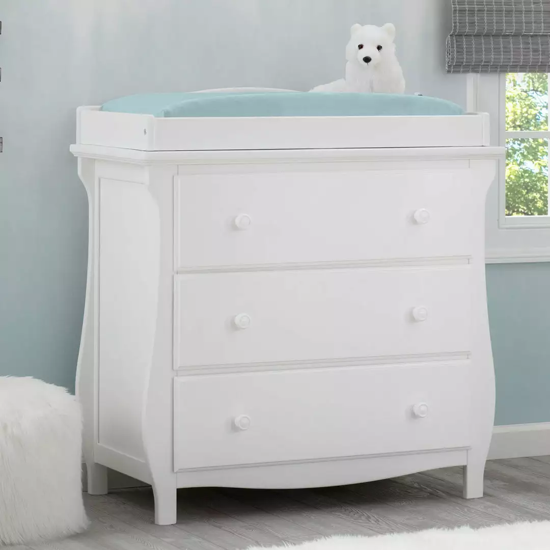 Delta Children Dressers & Changing Tables Lancaster 3 Drawer Dresser With Changing Top 8 Delta Children Dressers & Changing Tables Lancaster 3 Drawer Dresser With Changing Top