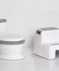 Delta Children Kid Size Potty And Step Stool 2-Piece Set