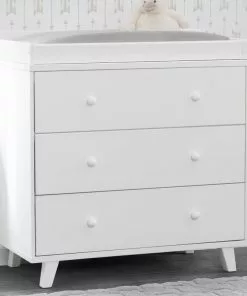 Delta Children Ava 3 Drawer Dresser With Changing Top Dressers & Changing Tables