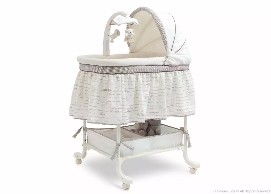 Bassinets Simmons Kids® Deluxe Gliding Bassinet 21 Bassinets Simmons Kids® Deluxe Gliding Bassinet