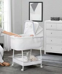 Simmons Kids Bassinets Silent Auto Gliding Elite Bassinet - Basketweave