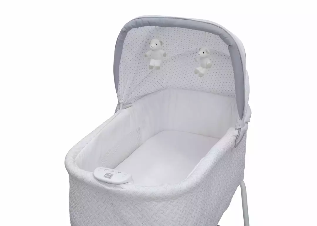Simmons Kids Bassinets Silent Auto Gliding Elite Bassinet - Basketweave 9 Simmons Kids Bassinets Silent Auto Gliding Elite Bassinet - Basketweave