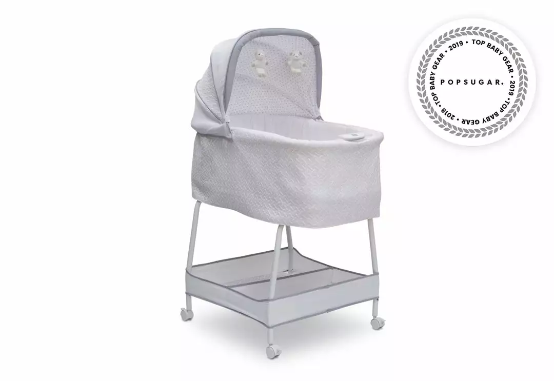 Simmons Kids Bassinets Silent Auto Gliding Elite Bassinet - Basketweave 5 Simmons Kids Bassinets Silent Auto Gliding Elite Bassinet - Basketweave