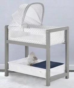 Delta Children Classic Deluxe Wood Bedside Bassinet Sleeper Bassinets