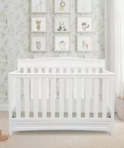 Delta Children Baby Cribs Emery 4-in-1 Convertible Crib