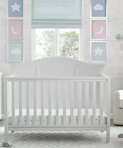 Delta Children Baby Cribs Madrid 4-in-1 Convertible Crib