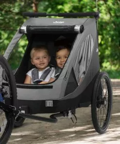 Jeep Everest 2-in-1 Child Bike Trailer And Stroller For 2 Kids