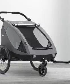 Jeep Everest 2-in-1 Child Bike Trailer And Stroller For 2 Kids