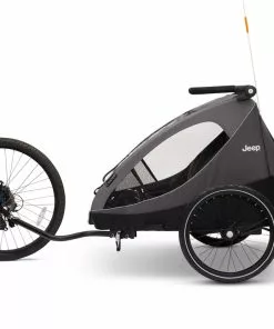 Jeep Everest 2-in-1 Child Bike Trailer And Stroller For 2 Kids