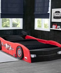 Delta Children Twin Beds & Headboards Grand Prix Race Car Toddler-to-Twin Bed