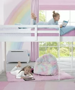 Delta Children Twin Loft Bed With Guardrail And Ladder Twin Beds & Headboards