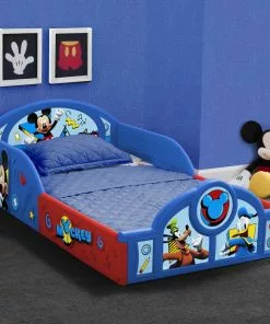 Delta Children Mickey Mouse Plastic Sleep And Play Toddler Bed Toddler Beds