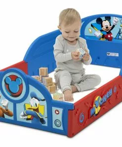 Delta Children Mickey Mouse Plastic Sleep And Play Toddler Bed Toddler Beds