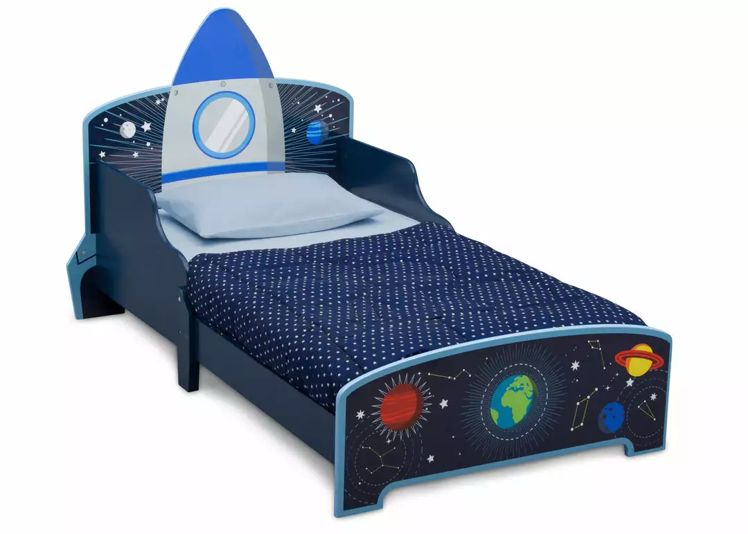 Delta Children Space Adventures Rocket Ship Wood Toddler Bed 5 Delta Children Space Adventures Rocket Ship Wood Toddler Bed