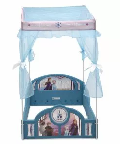 Toddler Beds Disney Frozen II Plastic Sleep And Play Toddler Bed With Canopy By Delta Children