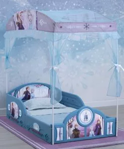 Toddler Beds Disney Frozen II Plastic Sleep And Play Toddler Bed With Canopy By Delta Children