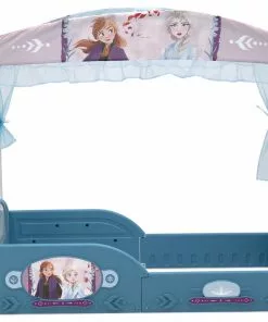 Toddler Beds Disney Frozen II Plastic Sleep And Play Toddler Bed With Canopy By Delta Children