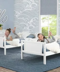 Delta Children What's New Convertible Twin Bunk Bed With Ladder And Guardrails